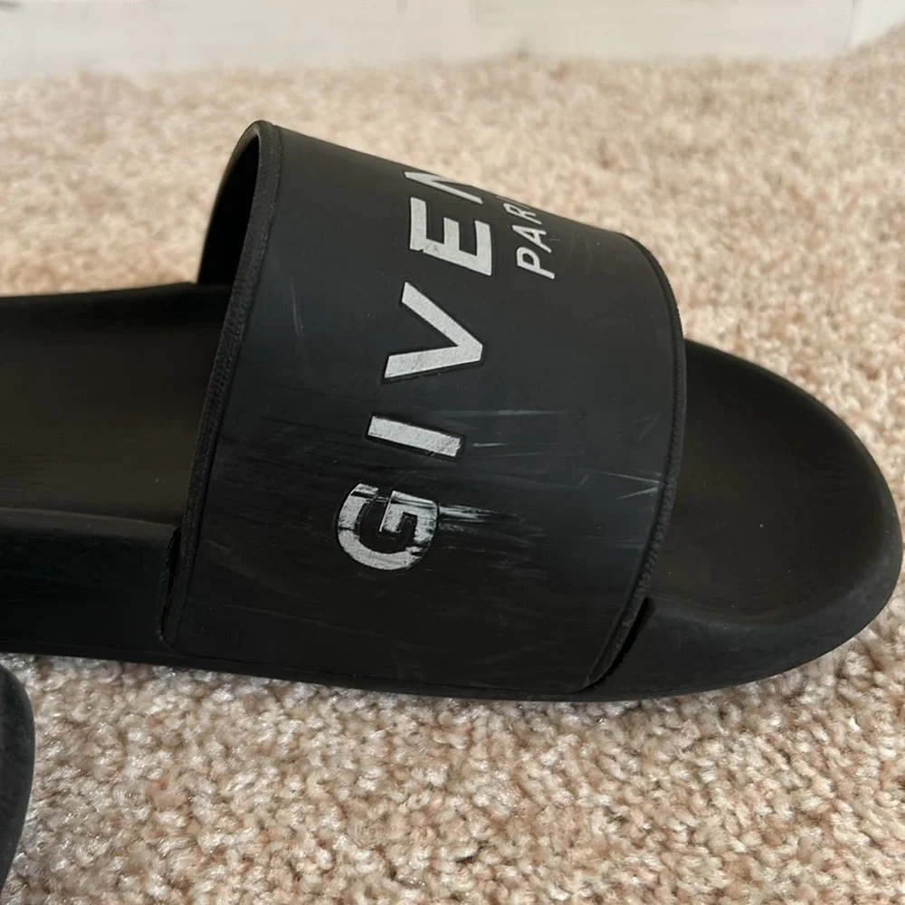 Givenchy Logo Pool Slide - Black